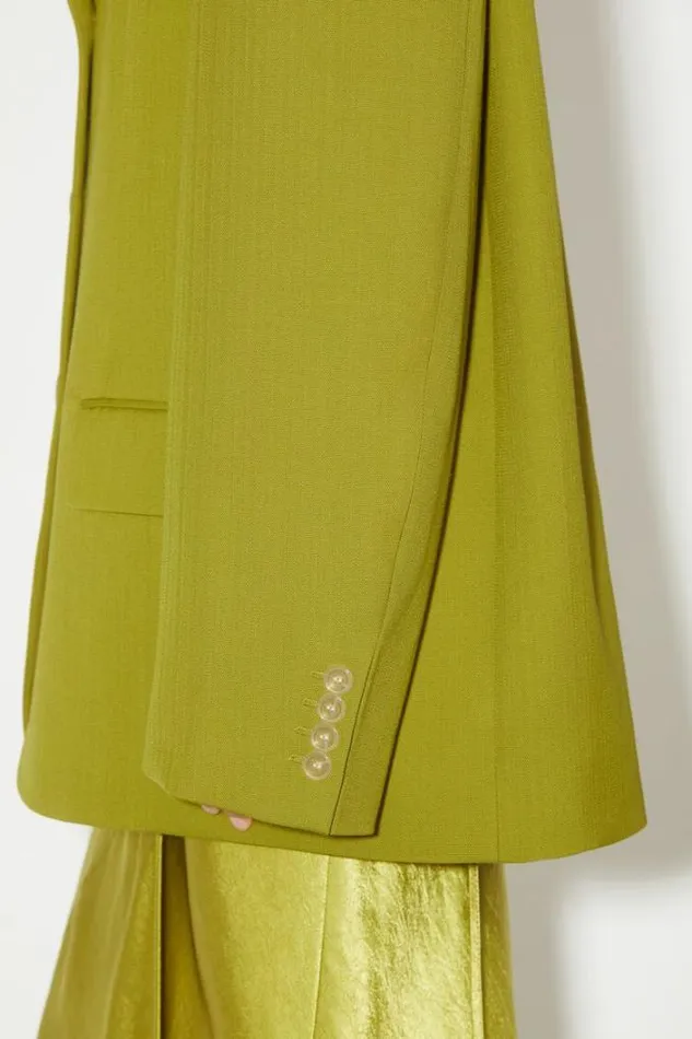 Acne Studios Outerwear Woman Singlebreasted Suit Jacket Seaweed Green