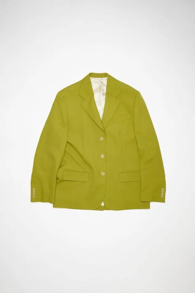 Acne Studios Outerwear Woman Singlebreasted Suit Jacket Seaweed Green