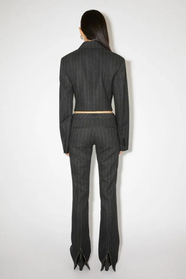 Acne Studios Outerwear Woman Tailored Jacket Charcoal Grey