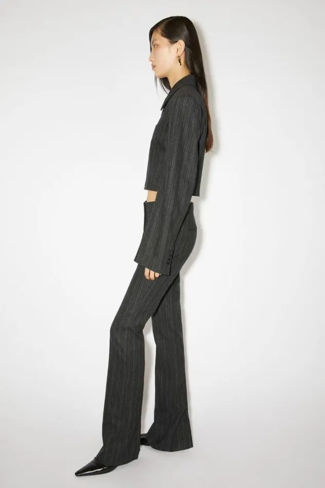 Acne Studios Outerwear Woman Tailored Jacket Charcoal Grey
