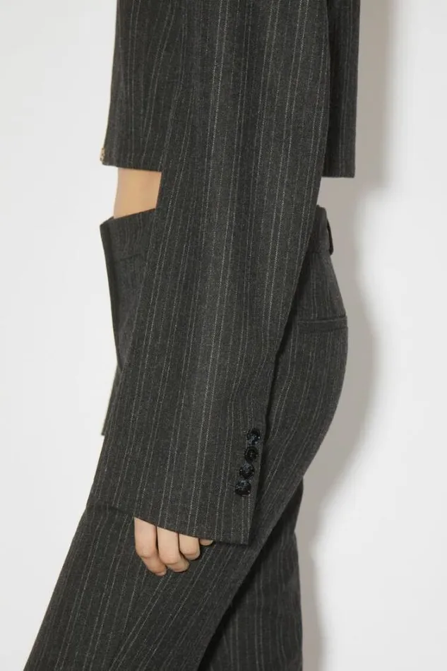 Acne Studios Outerwear Woman Tailored Jacket Charcoal Grey