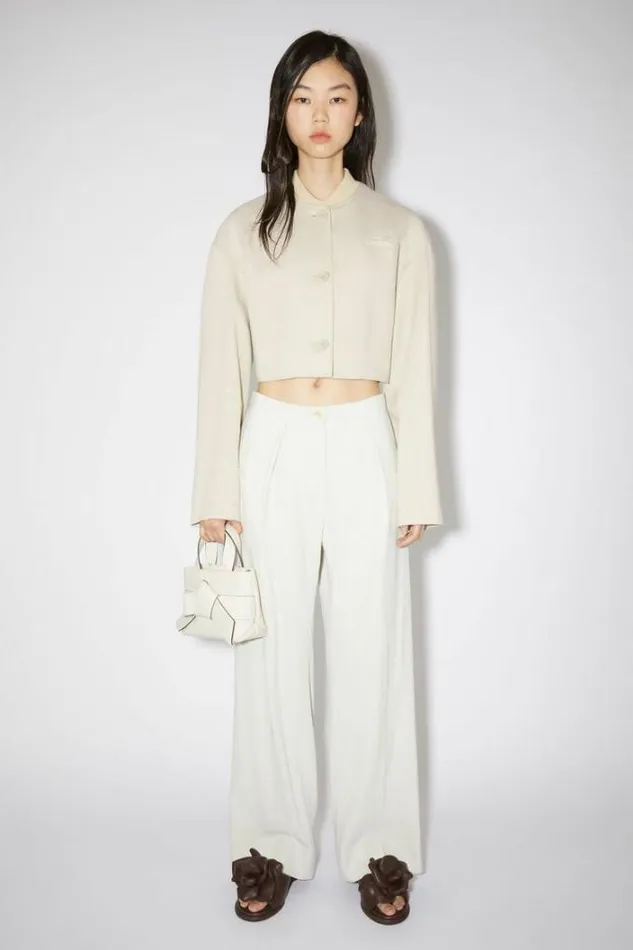 Acne Studios Outerwear Woman Tailored Jacket Cream White