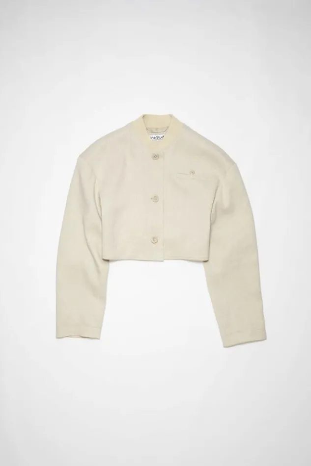 Acne Studios Outerwear Woman Tailored Jacket Cream White