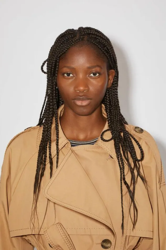 Acne Studios Outerwear Woman Trench Coat Khaki Beige