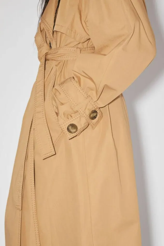 Acne Studios Outerwear Woman Trench Coat Khaki Beige