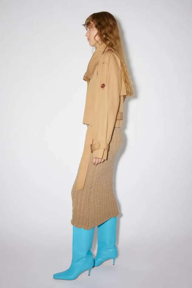 Acne Studios Outerwear Woman Trench Jacket Khaki Beige