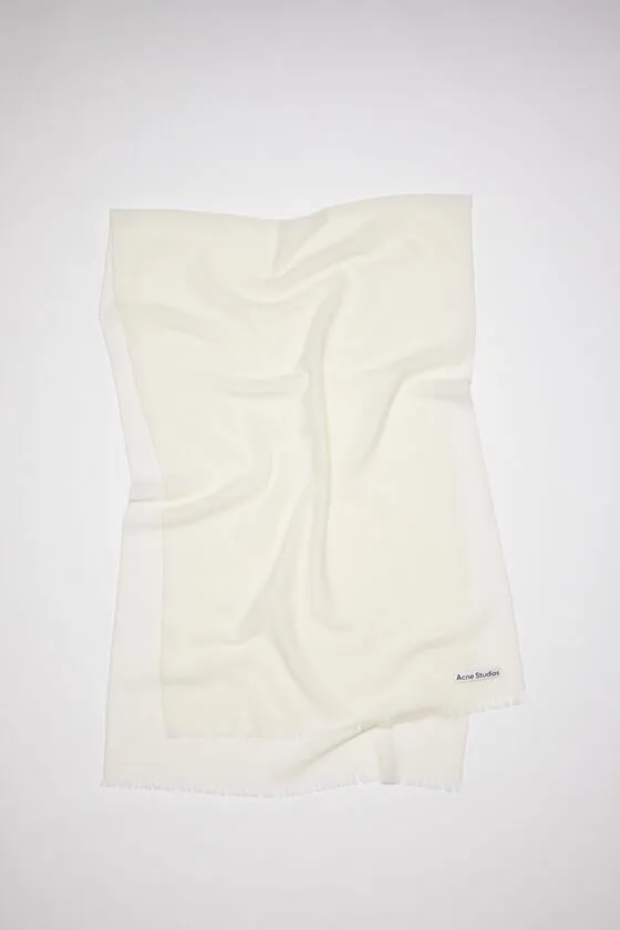 Acne Studios Scarves Woman Light Wool Scarf 8211 Oversized Cream Beige