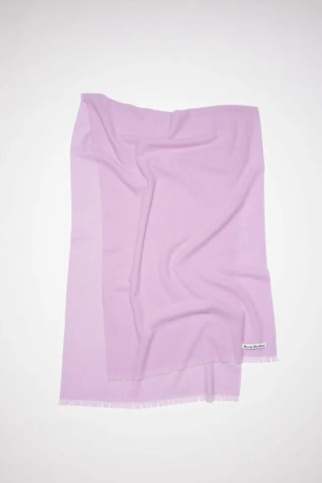 Acne Studios Scarves Woman Light Wool Scarf 8211 Oversized Lilac Purple