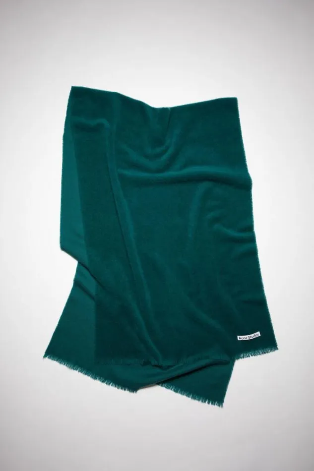 Acne Studios Scarves Woman Light Wool Scarf 8211 OversizedPersonalise It Emerald Green Acne Studios Scarves Woman Light Wool Scarf 8211 OversizedPersonalise It Emerald Green