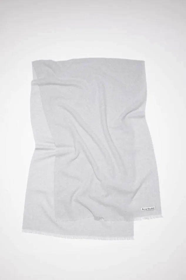 Acne Studios Scarves Woman Light Wool Scarf 8211 OversizedPersonalise It Light Grey Melange Acne Studios Scarves Woman Light Wool Scarf 8211 OversizedPersonalise It Light Grey Melange