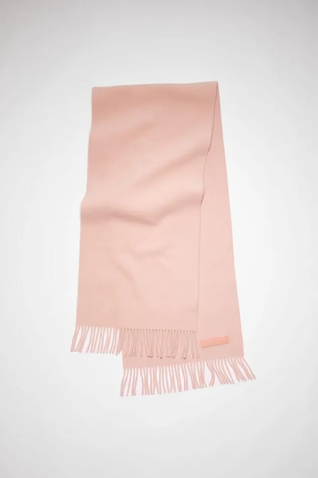 Acne Studios Scarves Woman Wool Scarf Pink Label Pink