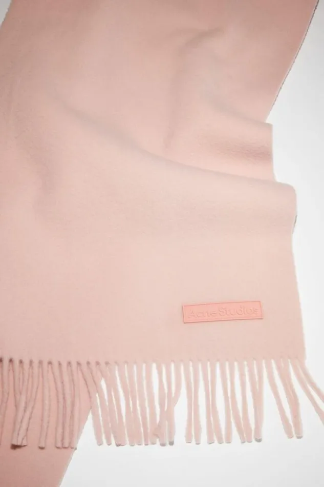 Acne Studios Scarves Woman Wool Scarf Pink Label Pink
