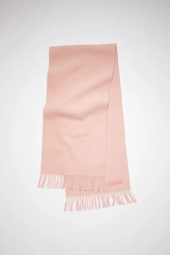 Acne Studios Scarves Woman Wool Scarf Pink Label Pink