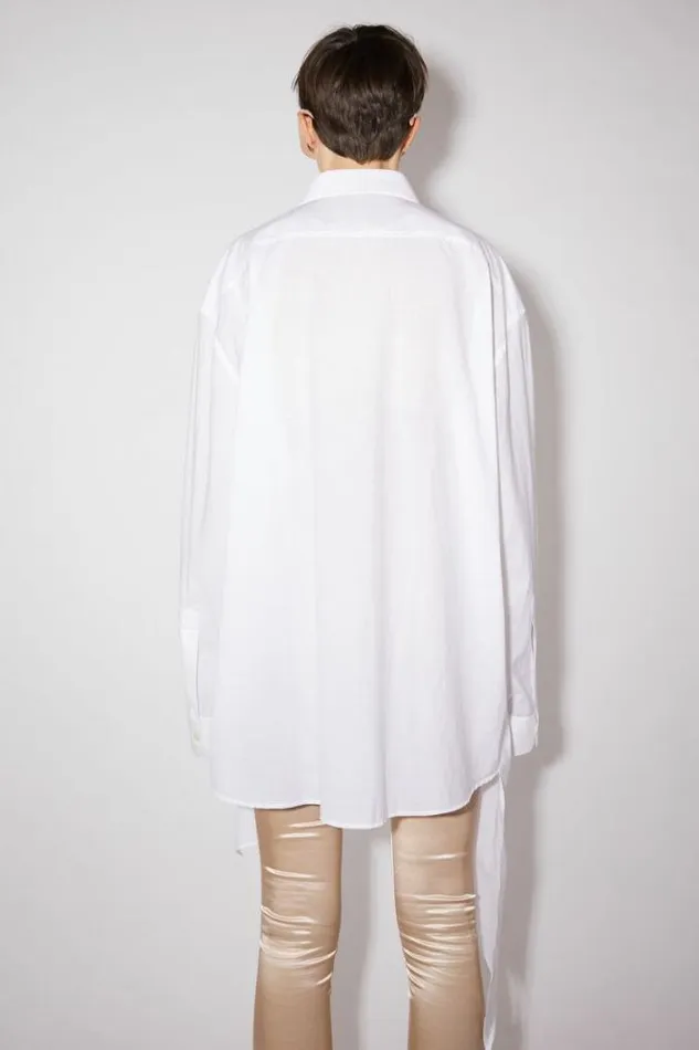 Acne Studios Shirts and Blouses Woman Bow Buttonup Shirt White