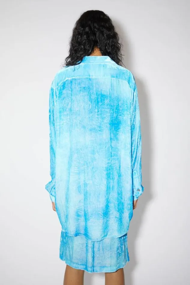 Acne Studios Shirts and Blouses Woman Buttonup Shirt Aqua Blue