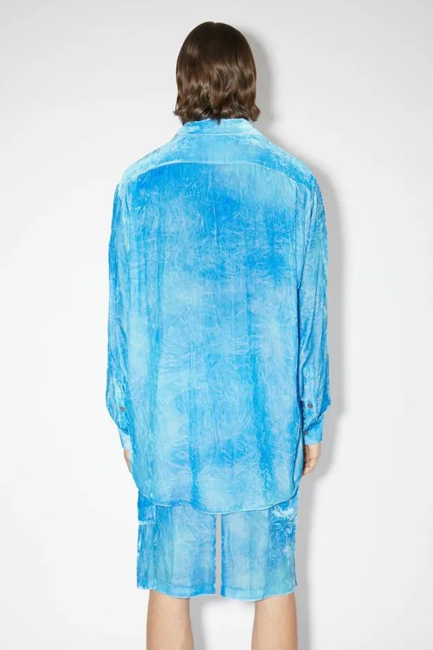 Acne Studios Shirts and Blouses Woman Buttonup Shirt Aqua Blue