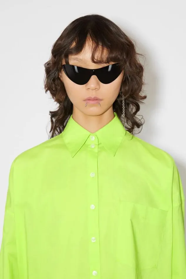 Acne Studios Shirts and Blouses Woman Buttonup Shirt Lime Green