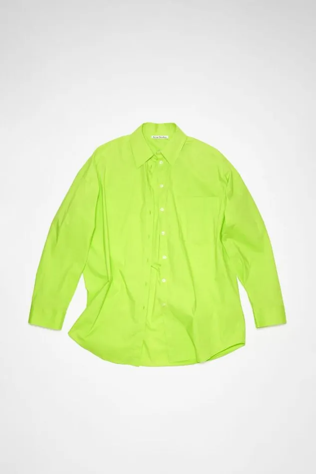Acne Studios Shirts and Blouses Woman Buttonup Shirt Lime Green