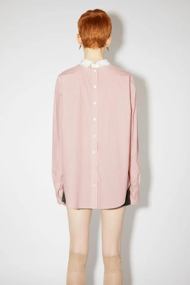 Acne Studios Shirts and Blouses Woman Buttonup Shirt Salmon PinkWhite