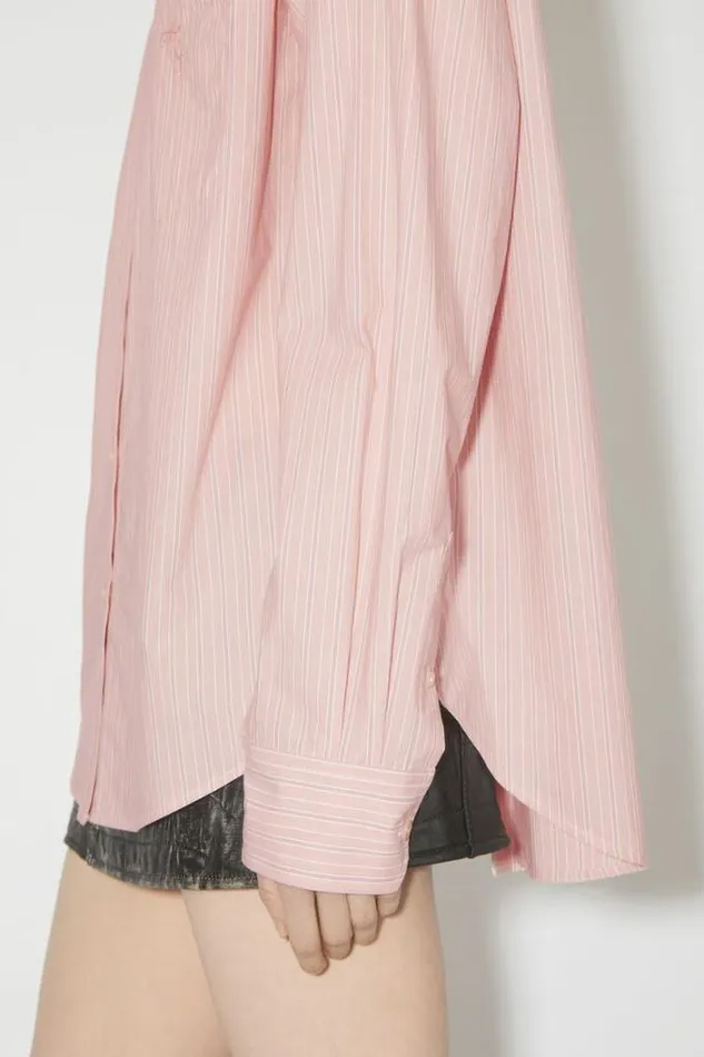 Acne Studios Shirts and Blouses Woman Buttonup Shirt Salmon PinkWhite