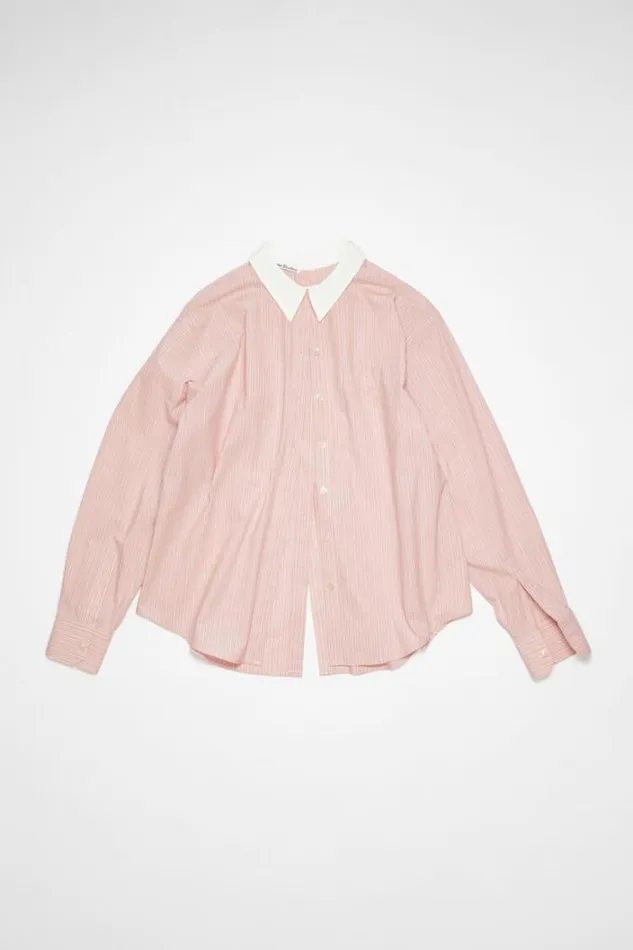 Acne Studios Shirts and Blouses Woman Buttonup Shirt Salmon PinkWhite