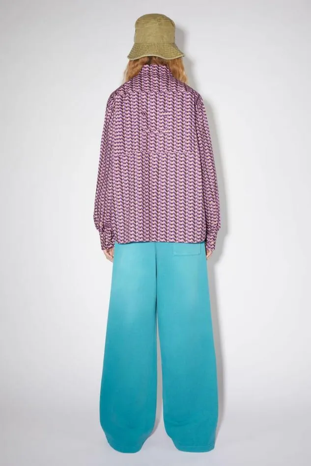 Acne Studios Shirts and Blouses Woman Face Print ShirtUnisex PurplePink