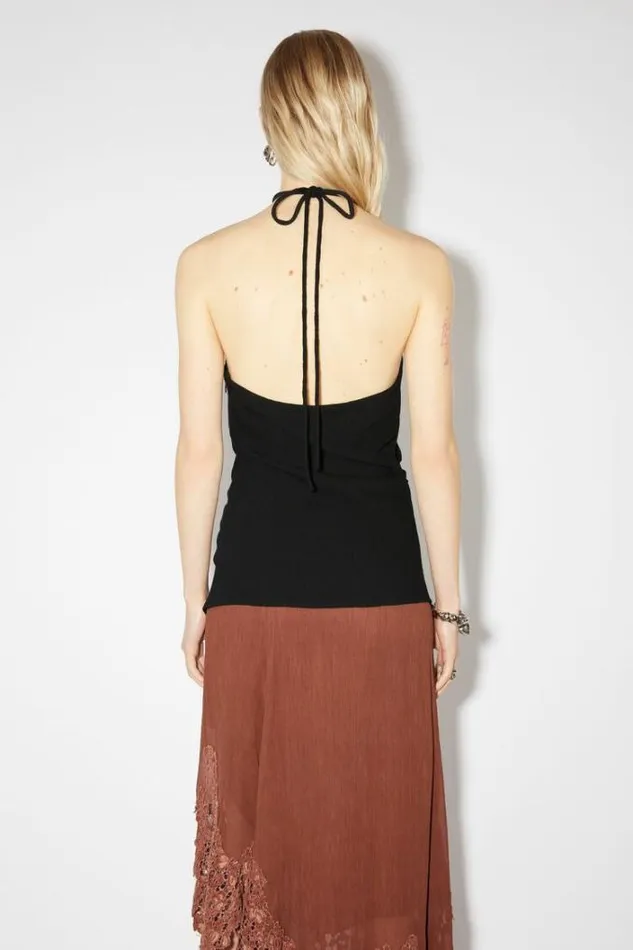 Acne Studios Shirts and Blouses Woman Halter Top Black