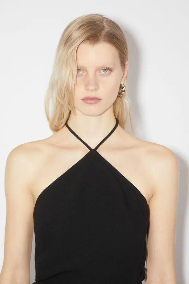 Acne Studios Shirts and Blouses Woman Halter Top Black
