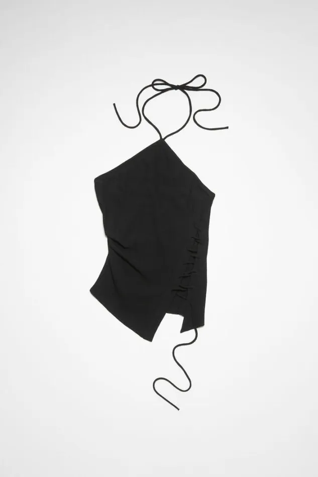 Acne Studios Shirts and Blouses Woman Halter Top Black