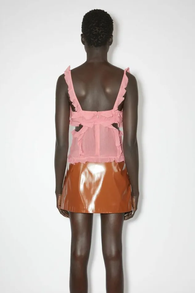 Acne Studios Shirts and Blouses Woman Strap Top Rose Pink