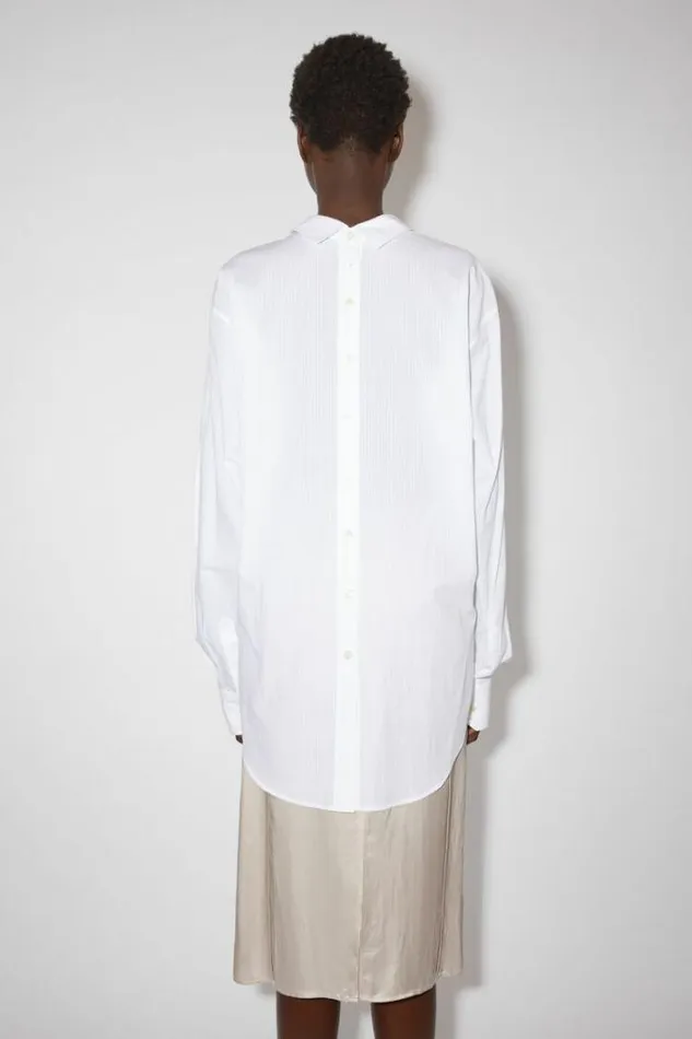 Acne Studios Shirts and Blouses Woman Striped Buttonup Shirt White