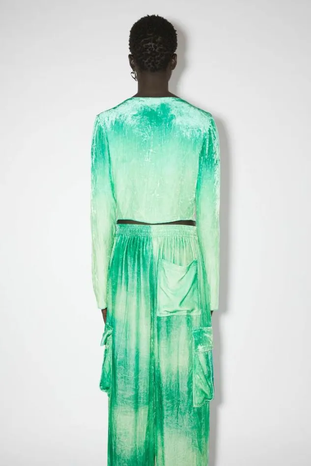 Acne Studios Shirts and Blouses Woman Tieup Blouse Jade Green