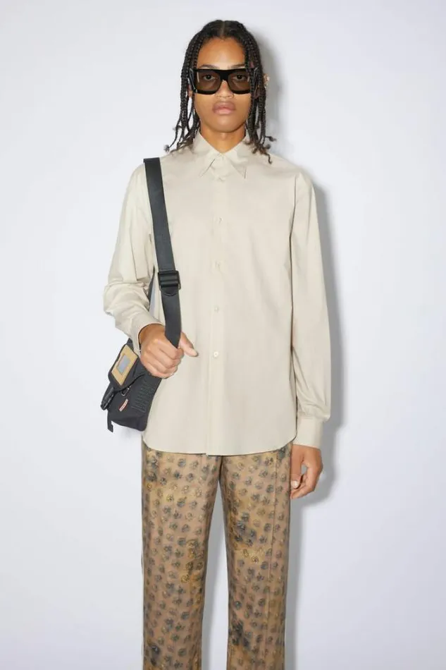 Acne Studios Shirts Man Buttonup Shirt Antique White
