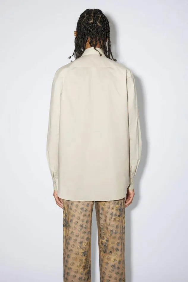 Acne Studios Shirts Man Buttonup Shirt Antique White