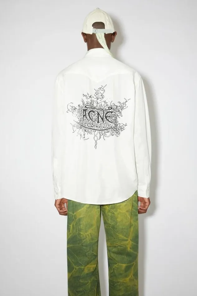 Acne Studios Shirts Man Buttonup Shirt Off White