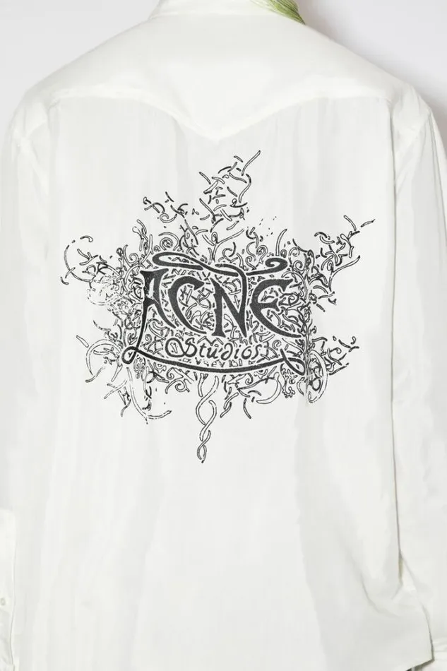 Acne Studios Shirts Man Buttonup Shirt Off White