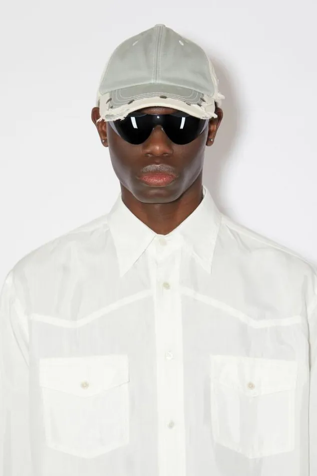 Acne Studios Shirts Man Buttonup Shirt Off White
