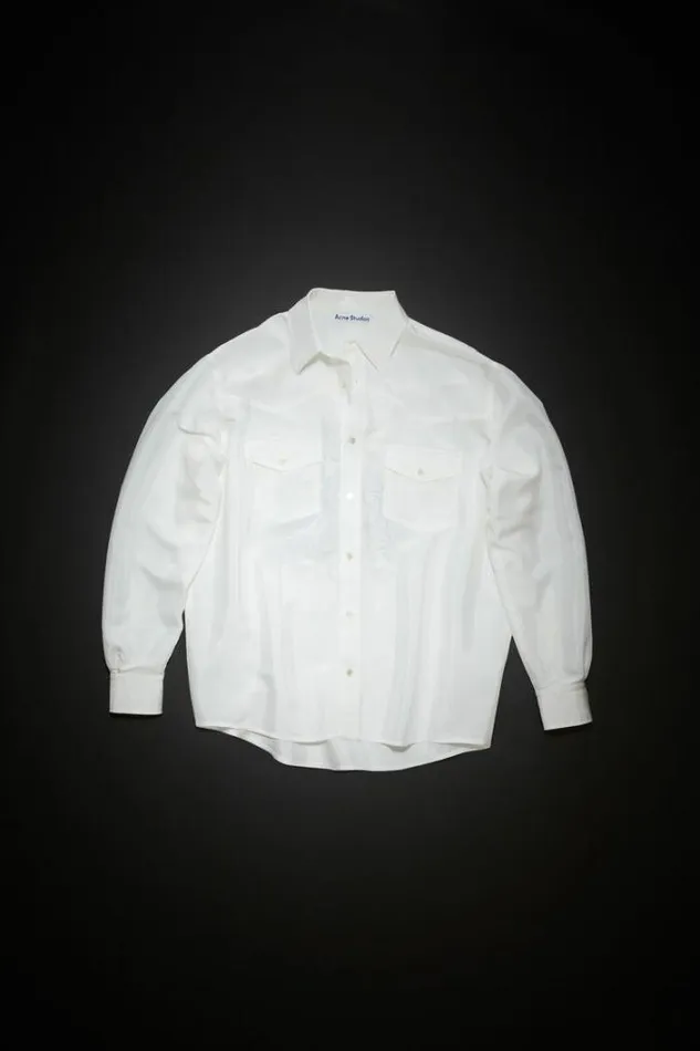 Acne Studios Shirts Man Buttonup Shirt Off White