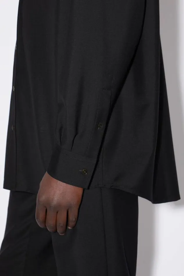 Acne Studios Shirts Man Wool Mohair Shirt Black