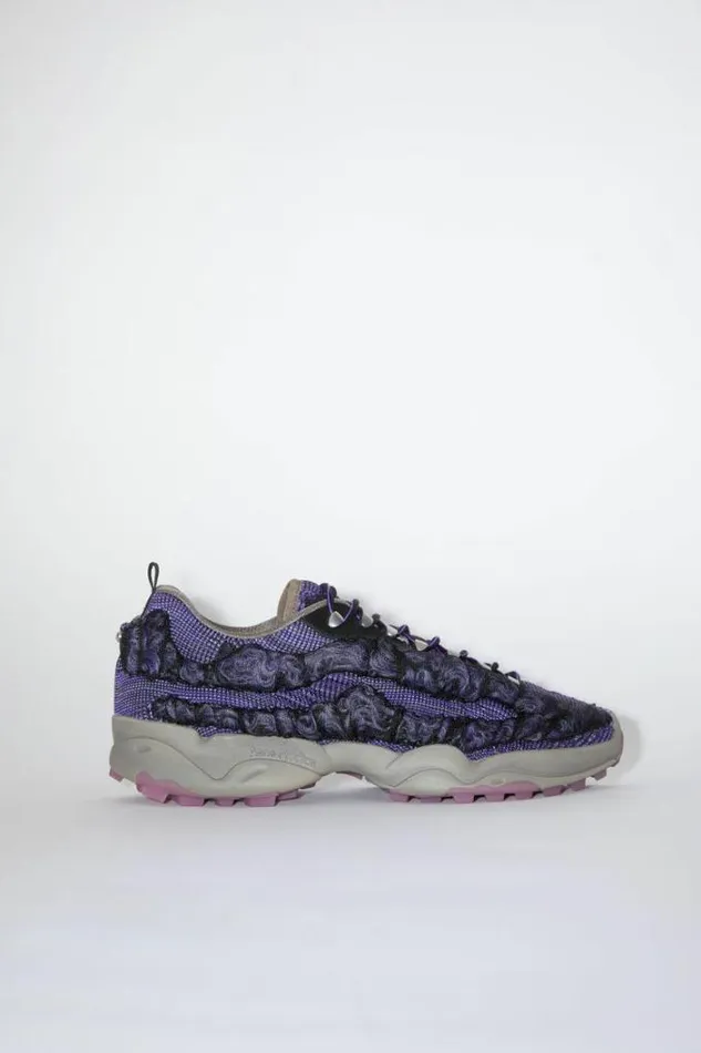 Acne Studios Shoes Man Bubba Sneakers Dark PurpleBlack