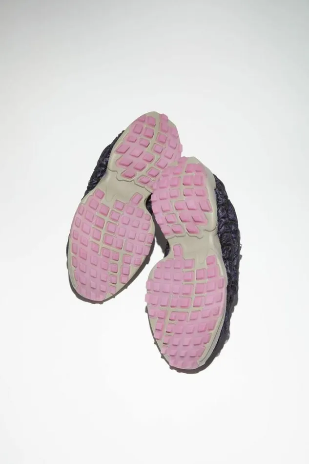 Acne Studios Shoes Man Bubba Sneakers Dark PurpleBlack