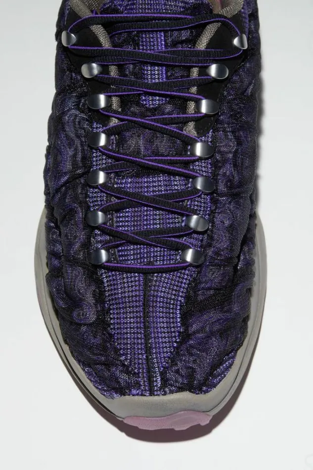 Acne Studios Shoes Man Bubba Sneakers Dark PurpleBlack