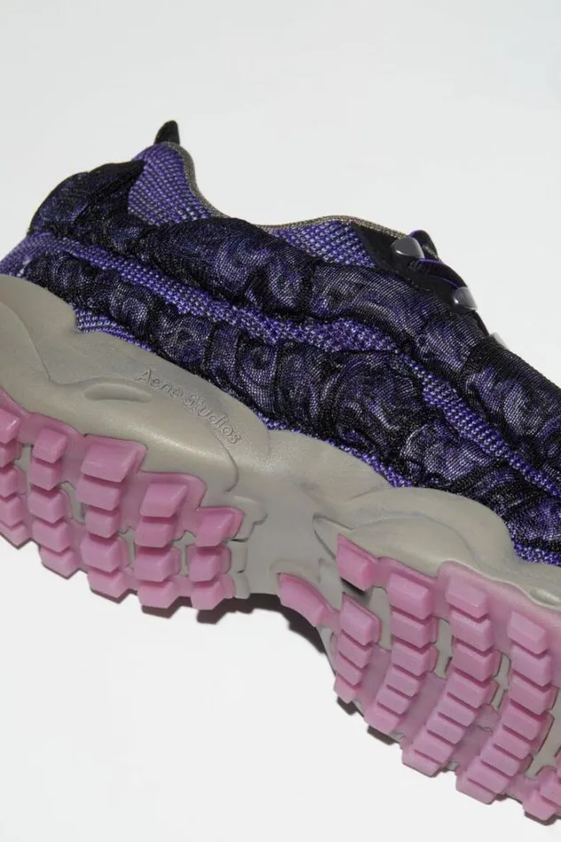 Acne Studios Shoes Man Bubba Sneakers Dark PurpleBlack