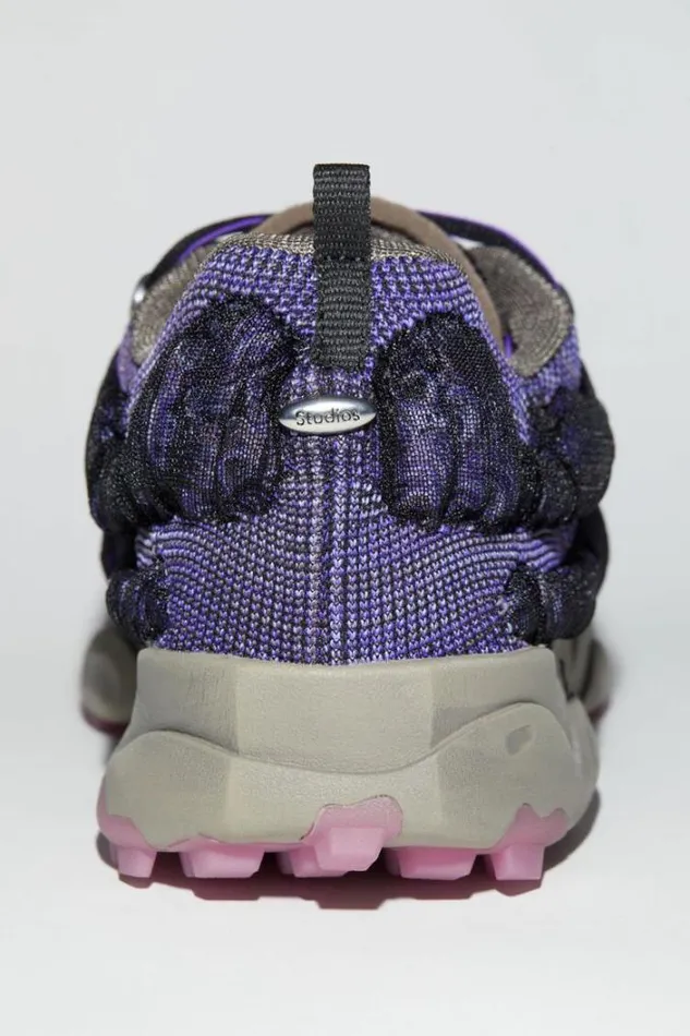 Acne Studios Shoes Man Bubba Sneakers Dark PurpleBlack