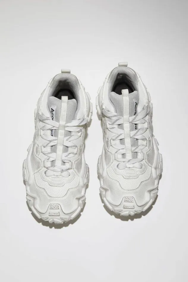 Acne Studios Shoes Man Chunky Mesh Sneakers White