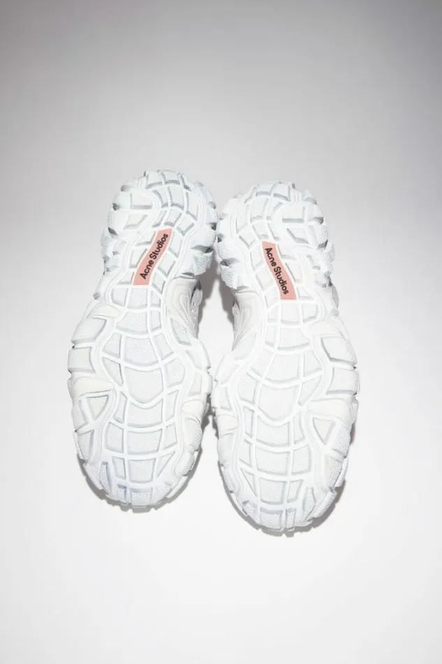 Acne Studios Shoes Man Chunky Mesh Sneakers White