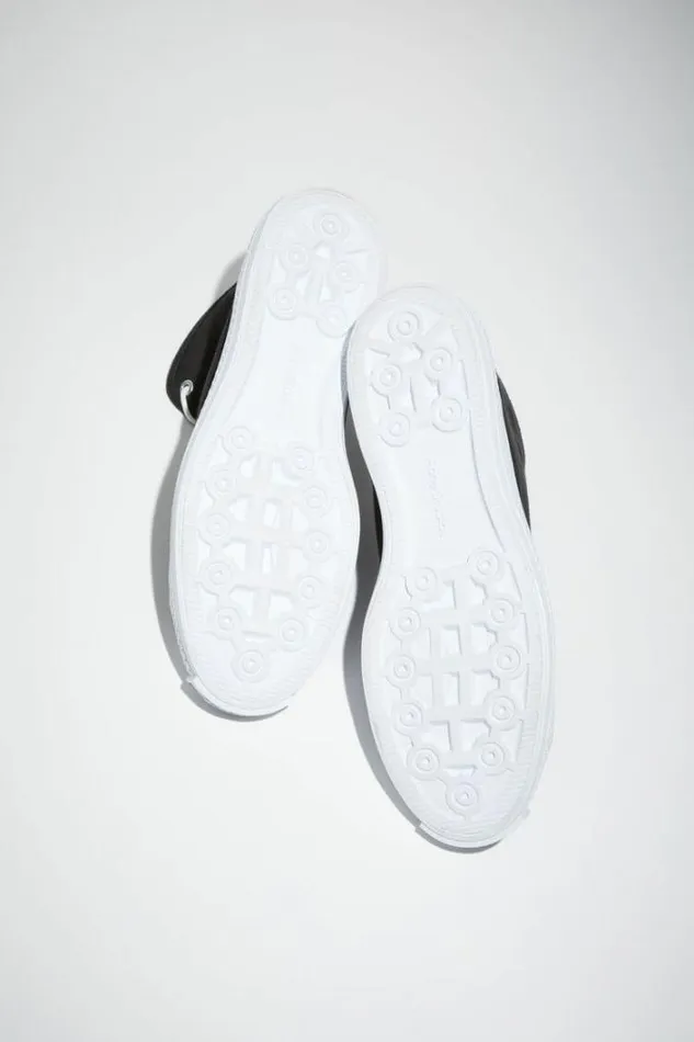 Acne Studios Shoes Man High Top Sneakers BlackOff White