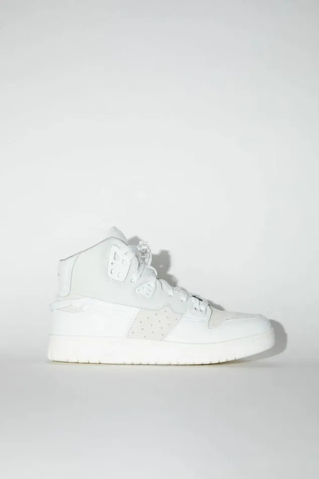 Acne Studios Shoes Man High Top Sneakers Multi White