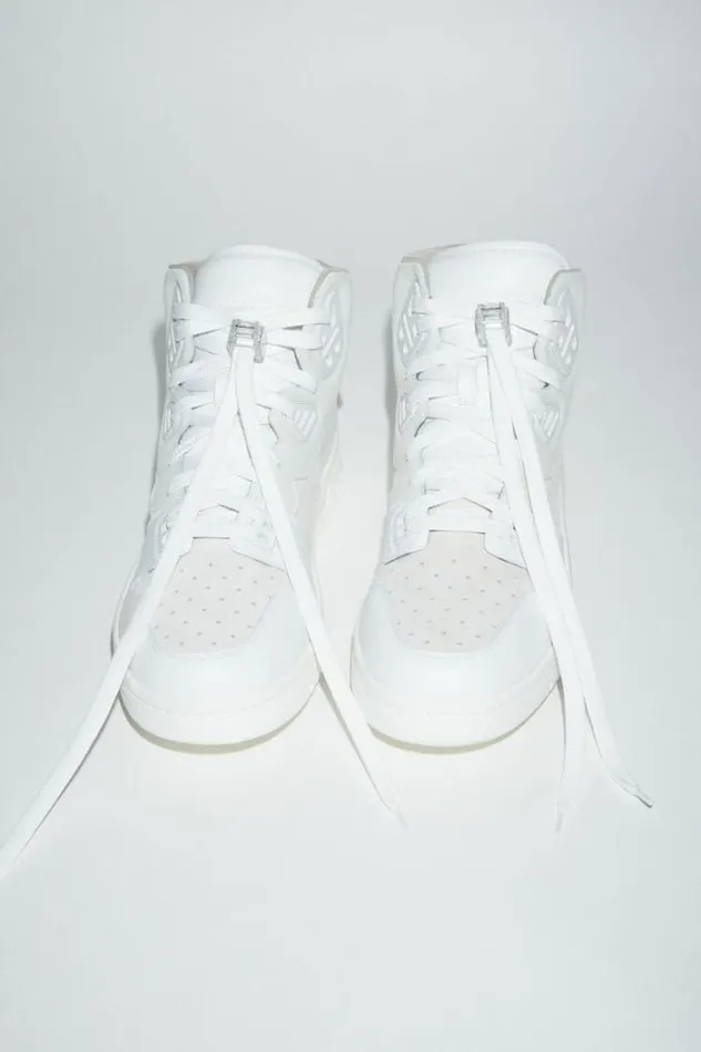 Acne Studios Shoes Man High Top Sneakers Multi White