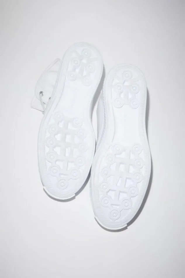 Acne Studios Shoes Man High Top Sneakers Optic White